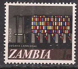 Zambia 1968 QE2 1n Lusaka Cathedral MLH SG 129 ( M939 )