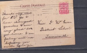 NEW SOUTH WALES, SYDNEY machine cancel  1 , 1908 ppc. Naples to Tamworth.