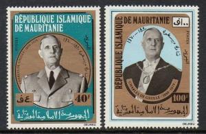 Mauritania 1971 De Gaulle VF MNH (289-90)