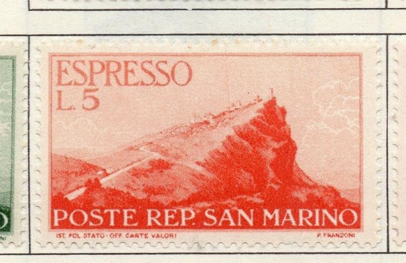 San Marino 1943-50 Early Issue Fine Mint Hinged 5L. 192725