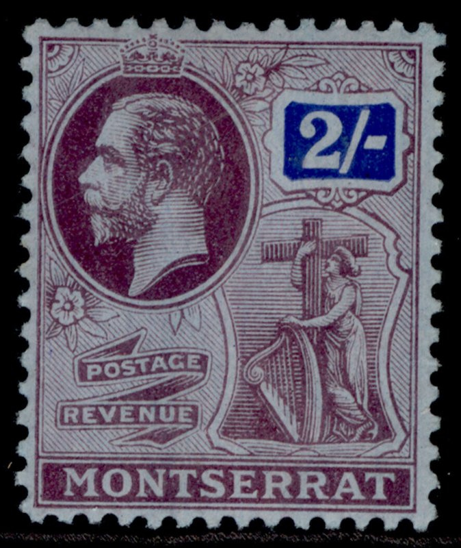 MONTSERRAT GV SG57, 2s purple & blue/blue, M MINT. Cat £24. 