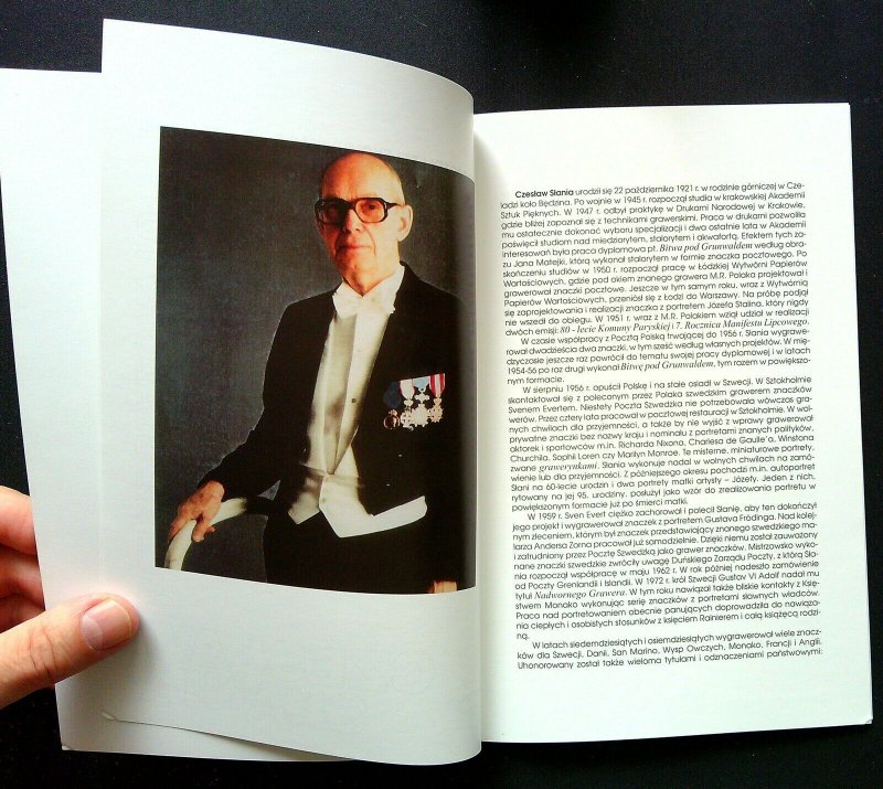 Cezslaw Slania 2001 80th birthday Book Poland limited edition Gandhi Pope Paul