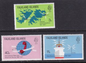 Falkland Islands 257-259 MNH VF