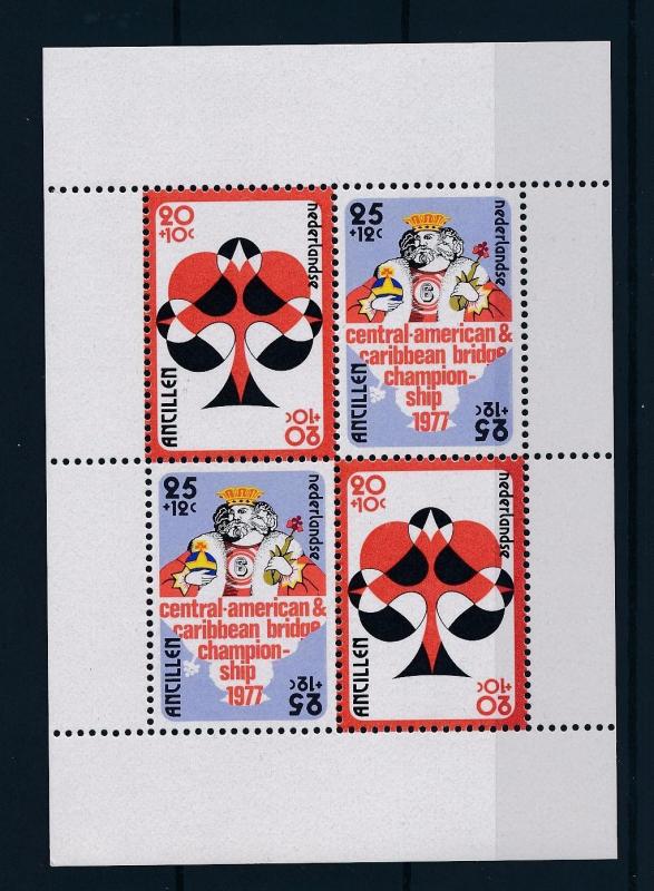[NA540] Netherlands Antilles Antillen 1977 Brigde Playing cards S/S MNH