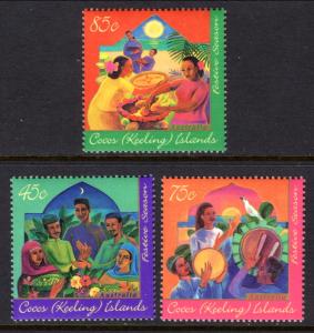 Cocos Keeling Islands 316-318 Festival Season MNH VF