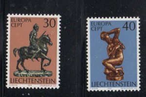 Liechtenstein Sc 543-544 1974 Europa set stamp mint NH