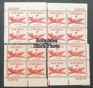 BOBPLATES #C39b Skymaster Dry Matched Set Plate Block MNH ~See Details for #s