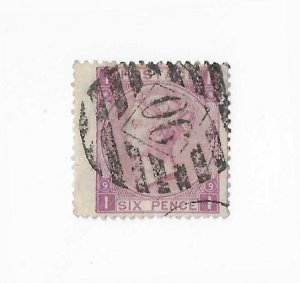 Great Britain Sc #51 PL 9 'wing' copy used VF