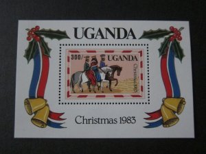 Uganda 1983 Sc 399 Christmas Religion set MNH