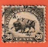 US SCOTT#700 1931 30c AMERICAN BISON - USED