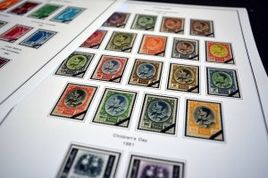 COLOR PRINTED THAILAND 1941-1970 STAMP ALBUM PAGES (29 illustrated pages)