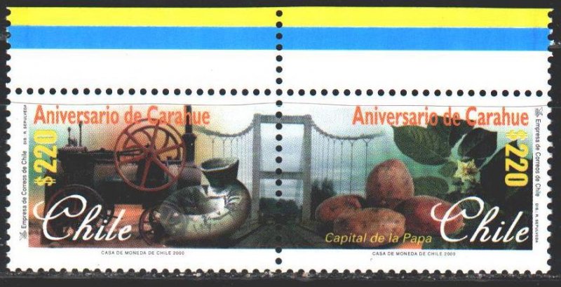 Chile. 2000. 1942-43. Caraue city, train, agriculture. MNH.