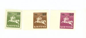 LITHUANIA 385-7 MNH BIN $2.80