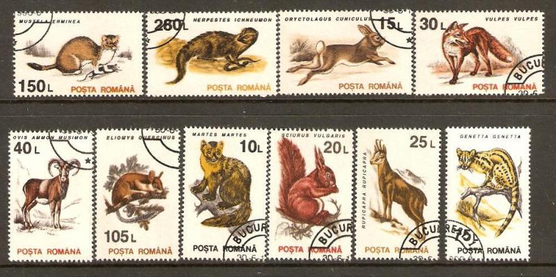 Romania  #3835-44  used CTO  (1993)  c.v. $2.00