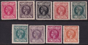 Elobey Annobon & Corisco 1903 Sc 1-9 partial set low values MH*