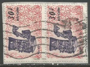 VIETNAM 399 VFU PAIR ON PIECE 307A