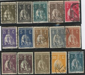 Portugal #207-218/221-223 Used Single