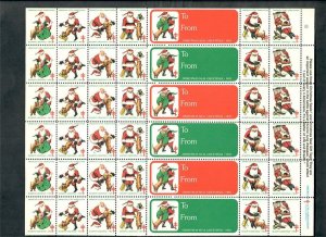 Christmas Seals from 1982 - Full MNH sheet of 42