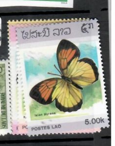 LAOS BUTTERFLIES    SC692-693, 696-697   MNH    P0421H