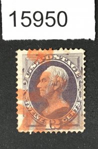 MOMEN: US STAMPS # 151 RED CANCEL USED $215 LOT #15950