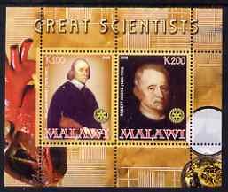 MALAWI - 2008 - Great Scientists #6 - Perf 2v Sheet - MNH -Private Issue