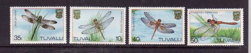 Tuvalu-Sc#200-3-unused NH set-Dragonflies-1983-