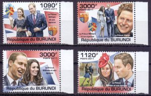 Burundi. 2011. Prince william. MNH.