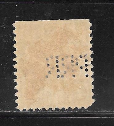 #636 Used Single Perfin