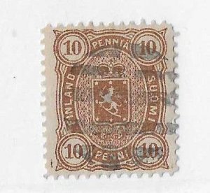 Finland Sc #20  10p brown used VF