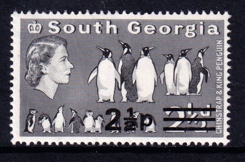 South Georgia 1971 Penguins 2½d Mint MNH SC 21