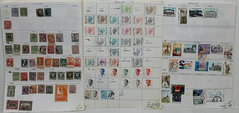 Belgium 1861/1995 general collection of definitive and commemorative issu Stamps