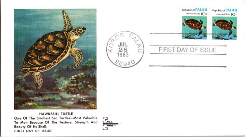 Palau, Worldwide First Day Cover, Marine Life