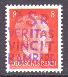 GERMANY 511 OG NH U/M XF 1945 LOCAL CSR CHEB-BAMBERG OCCUPATION