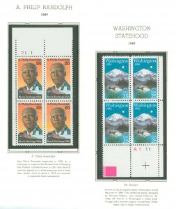 United States #2402/2404  Plate Block