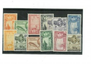 Cayman Islands SC# 100-111 Including 104a. MH. Better Item.