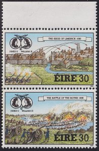 Ireland - 1990 - Scott #802a - MNH pair - Williamite Wars