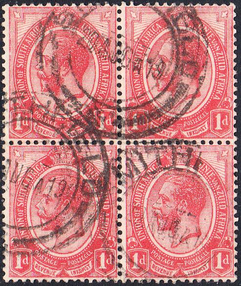 South Africa #3 Used Block of 4 Smithfield CDS | Africa - South Africa,  General Issue Stamp / HipStamp