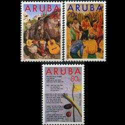 ARUBA 1993 - Scott# 92-4 Folklore Set of 3 NH