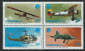 Venezuela Scott 1218-1221 MNH! Planes Air Craft!