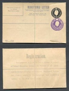 RP35b KGV 2d and 3d Compound Registered Envelope Size G Flap 7 Mint