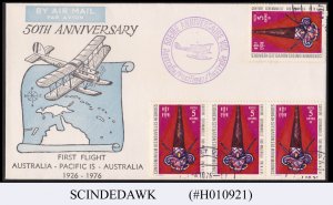 NEW HEBRIDES - 1976 50th ANNIV. FIRST FLIGHT AUSTRALIA to PACIFIC IS. COVER