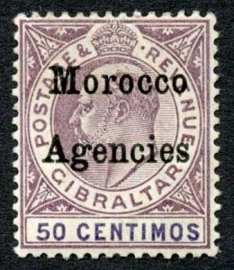 Morocco Agencies SG21 50c wmk CA M/M Cat 80 pounds