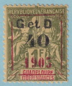 GUADELOUPE 50 MINT HINGED OG* NO FAULTS VERY FINE! - DUA