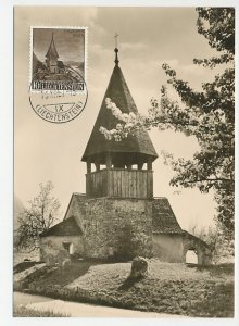Maximum card Liechtenstein 1957 Church St. Mamerten Triesen