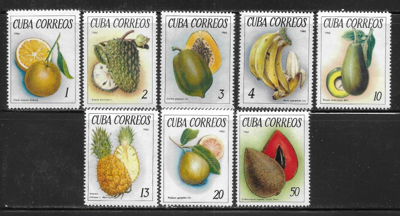 Cuba 1017-1024 Tropical Fruits set MNH