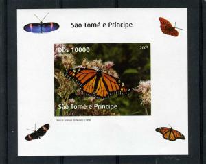 Sao Tome & Principe 2005 BUTTERFLIES Deluxe s/s Mint (NH)