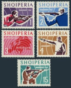 Albania 809-813,  MNH. Michel 934-938. European Shooting Championship-1965.