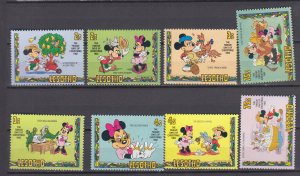 J45865 JL stamps 1982 lesotho set mnh #381-8 disney