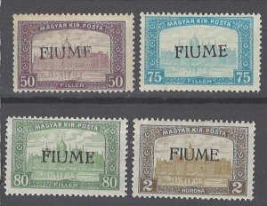 COLLECTION LOT # 2017 FIUME #13-15+17 MNH 1918 CV= $71