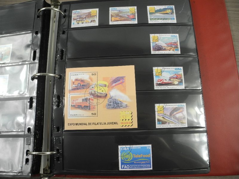 CUBA(2002-2008), Stamp Collection in stock pages(Kenmore binder)